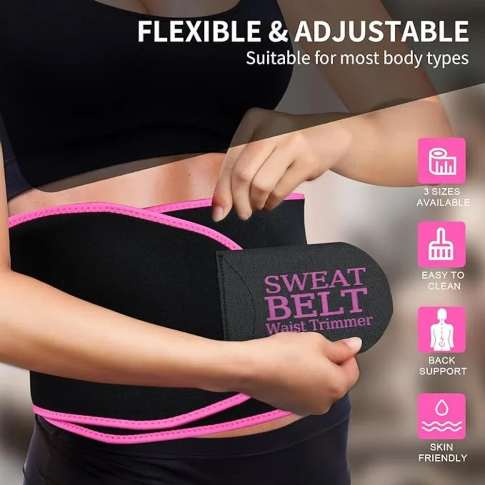 Women Sweat Band Waist Trimmer